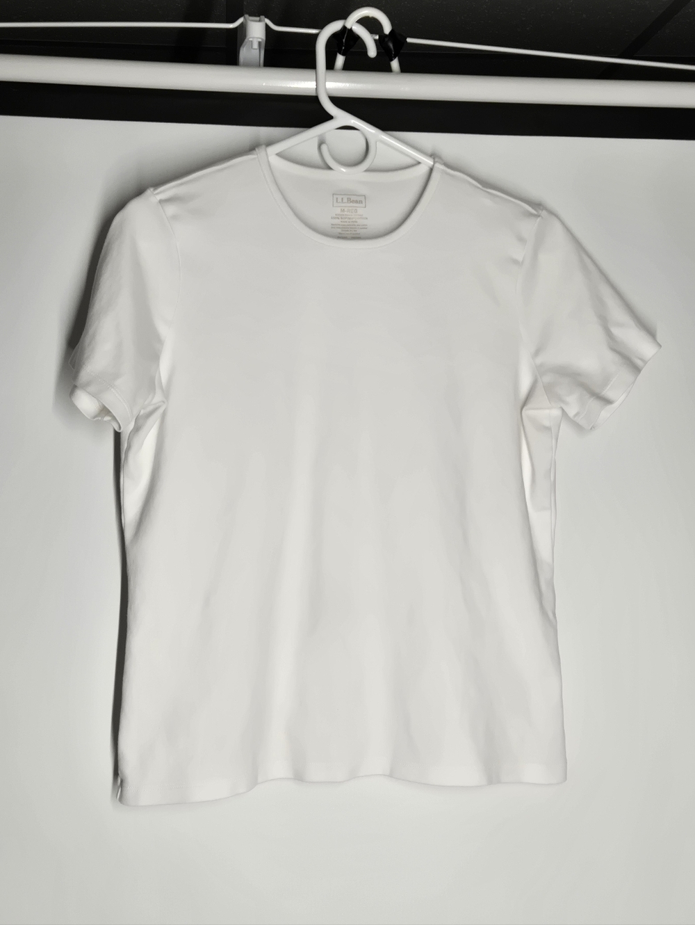 L.L. Bean White Short Sleeve Crewneck Tee